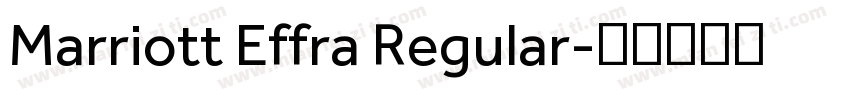 Marriott Effra Regular字体转换